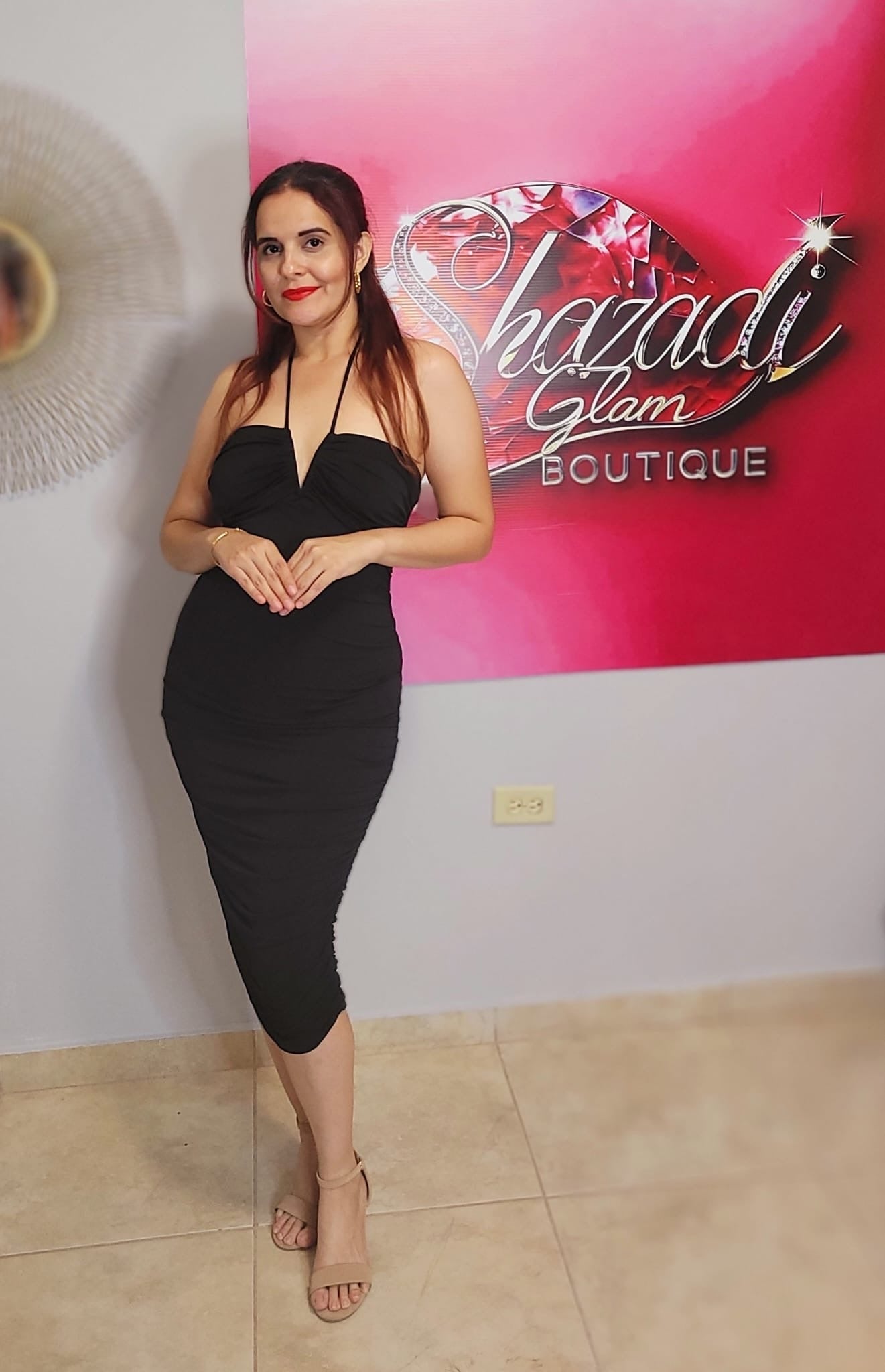 Vestido bodycon color negro