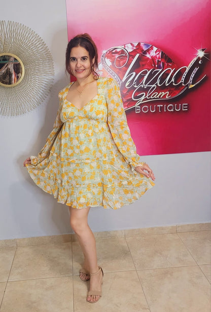 Vestido boho floral